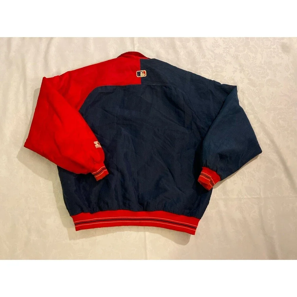 Cleveland Indians Starter Jacket Large MLB Diamond Collection Vintage *READ*